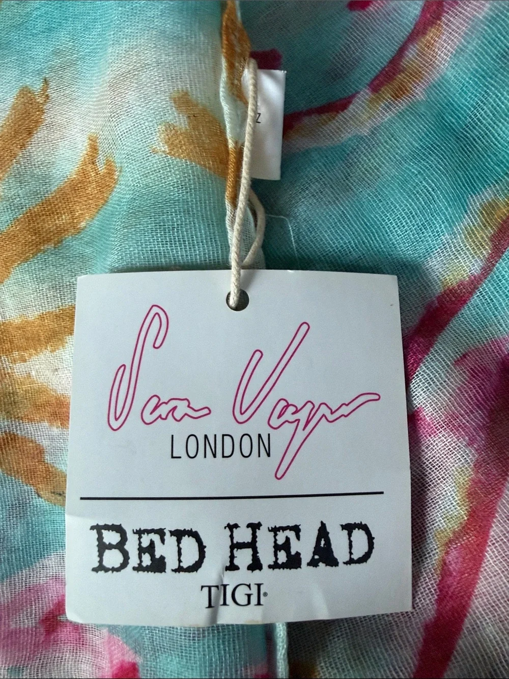NWT Bed Head Toto Beach Poncho Cover-Up Teal Pink One Size